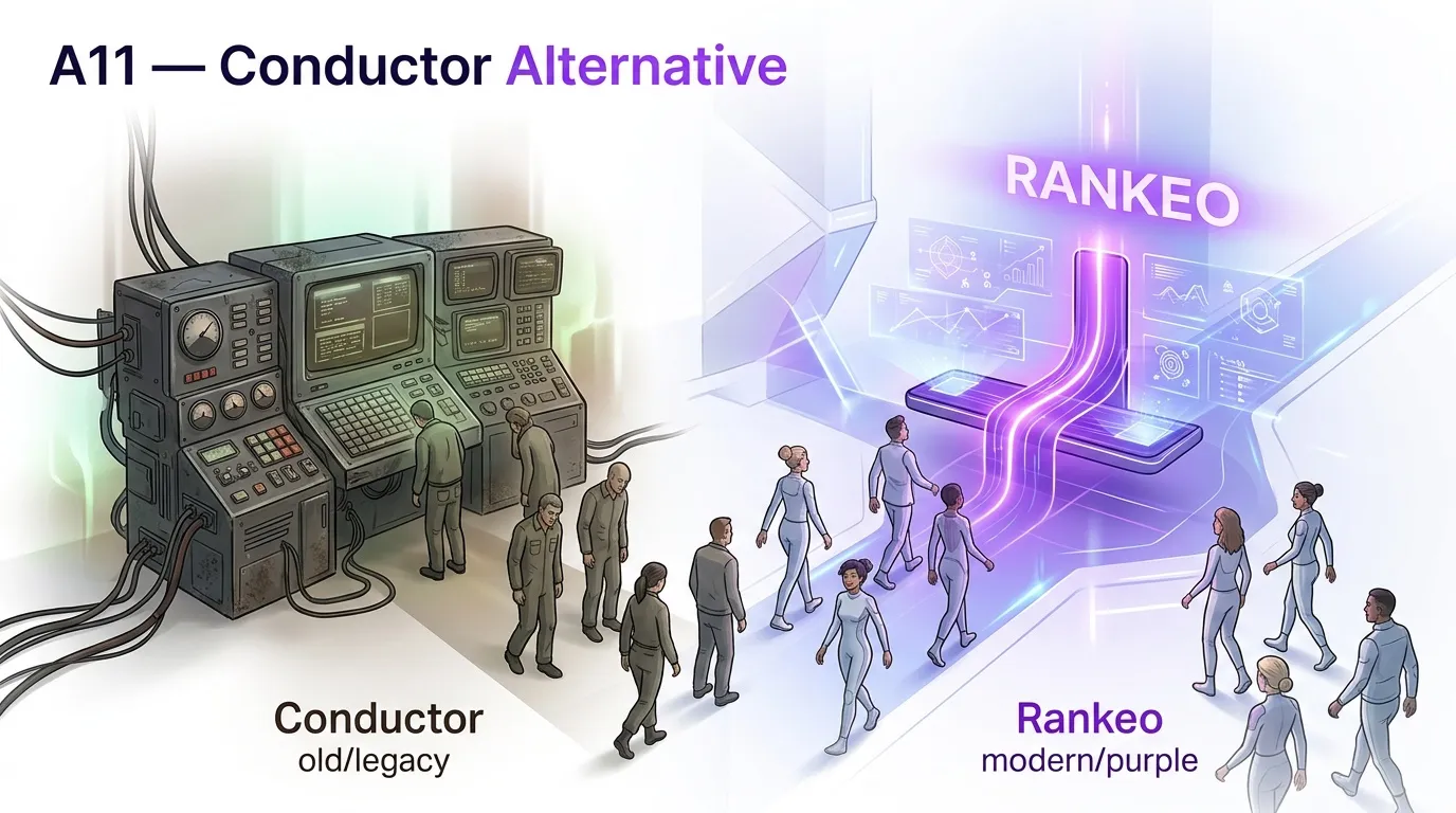 Best Conductor alternative — Rankeo combines SEO audit with AI visibility tracking