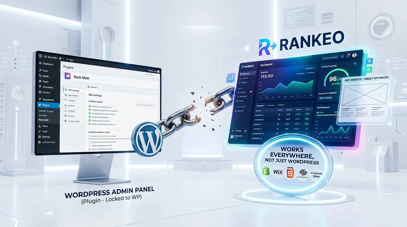 Best Rank Math alternative — Rankeo combines SEO audit with AI visibility tracking