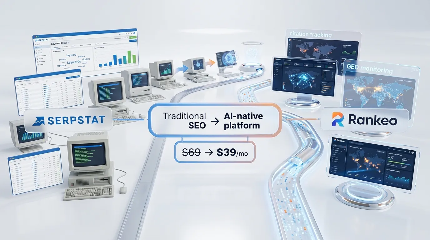 Best Serpstat alternative — Rankeo combines SEO audit with AI visibility tracking