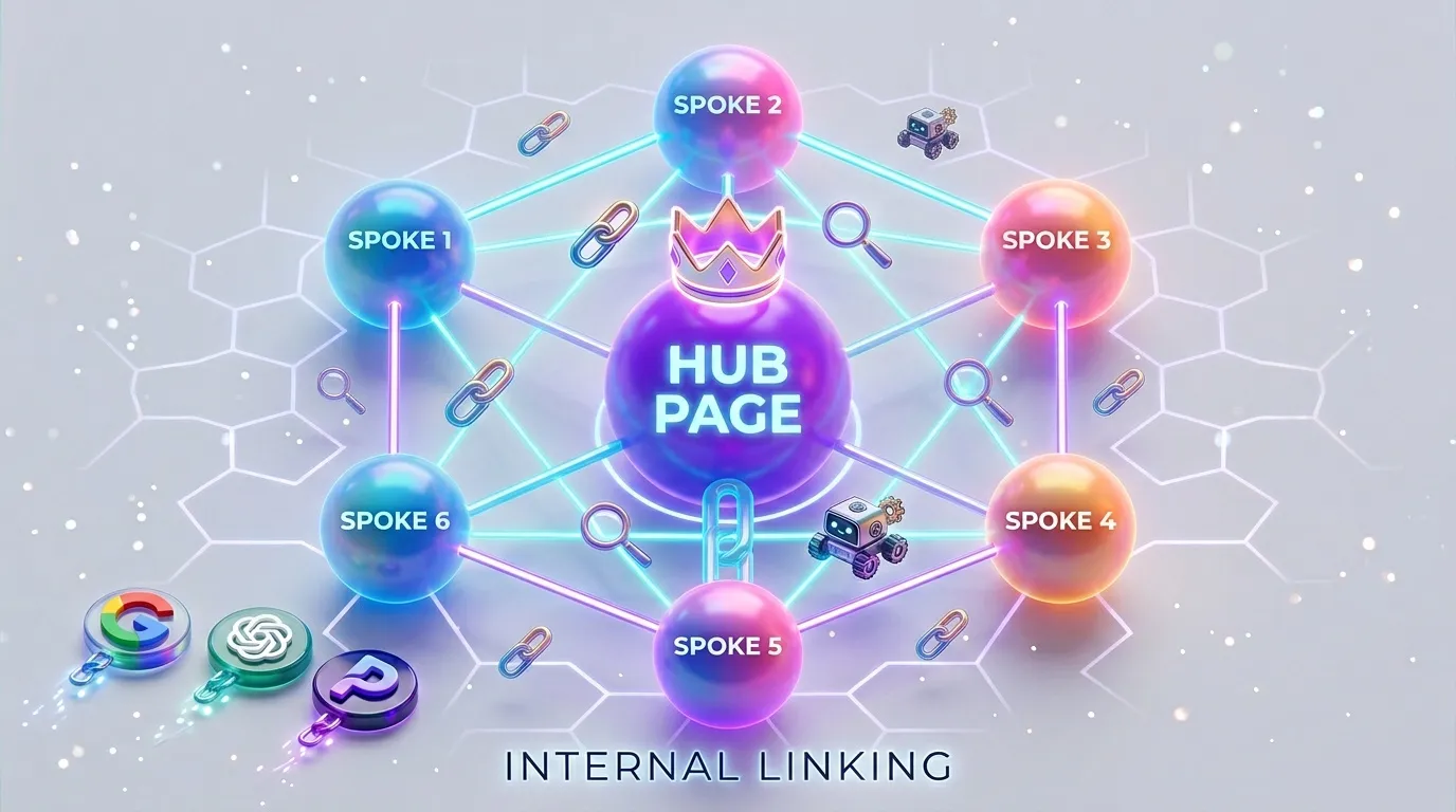 Internal Linking Strategy for SEO & AI Visibility (2026) — illustration