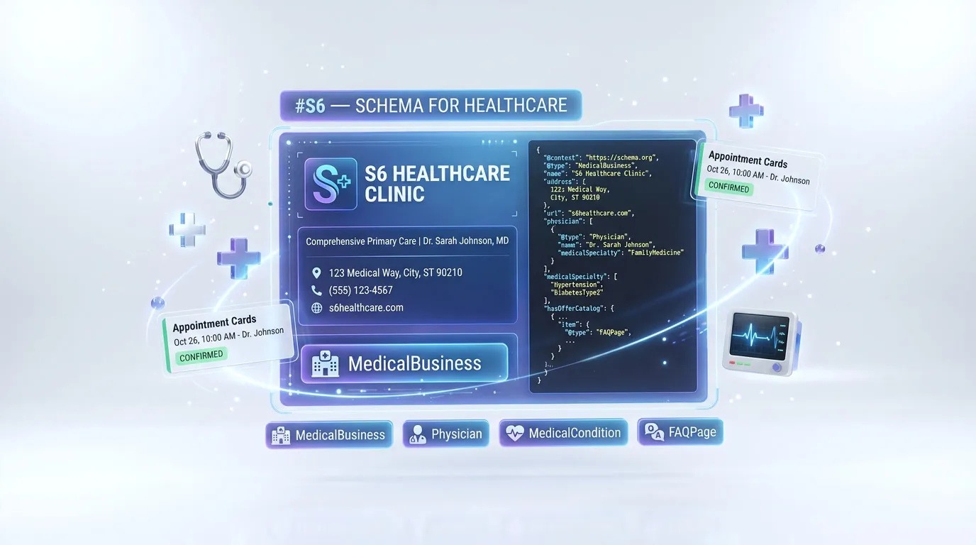 Schema markup guide for Healthcare — JSON-LD structured data setup for Google Rich Results and AI engine visibility