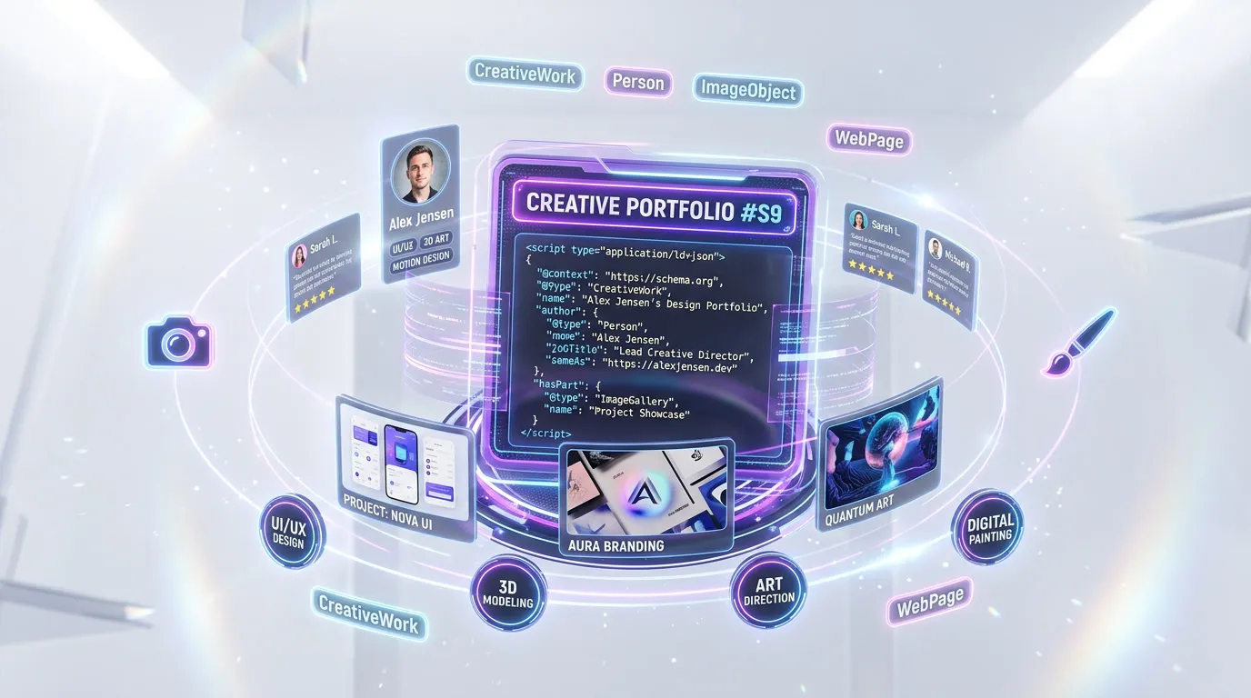 Schema markup guide for Portfolio — JSON-LD structured data setup for Google Rich Results and AI engine visibility