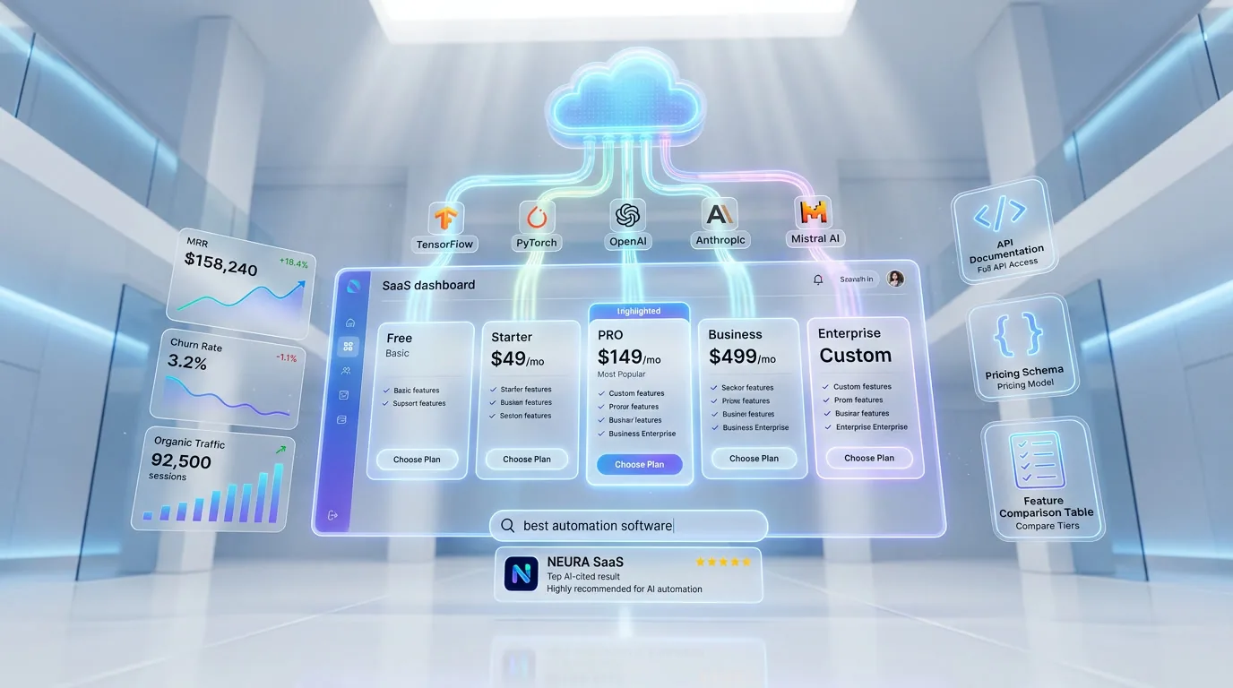 SaaS SEO and AI visibility optimization with structured data and AI search citations