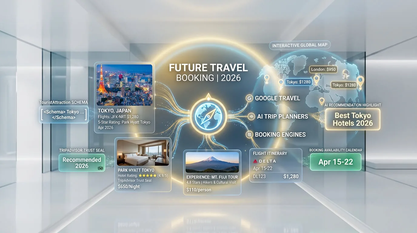 Travel SEO and AI visibility optimization with tourism and destination schema